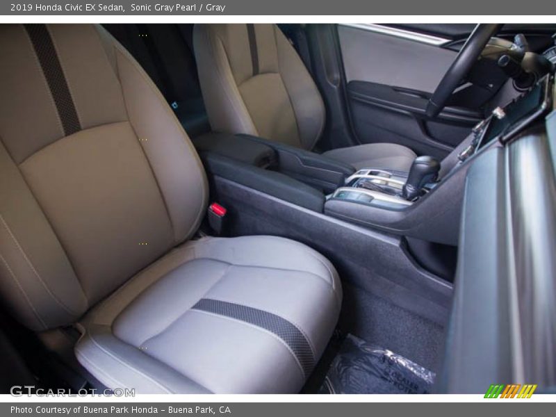 Sonic Gray Pearl / Gray 2019 Honda Civic EX Sedan