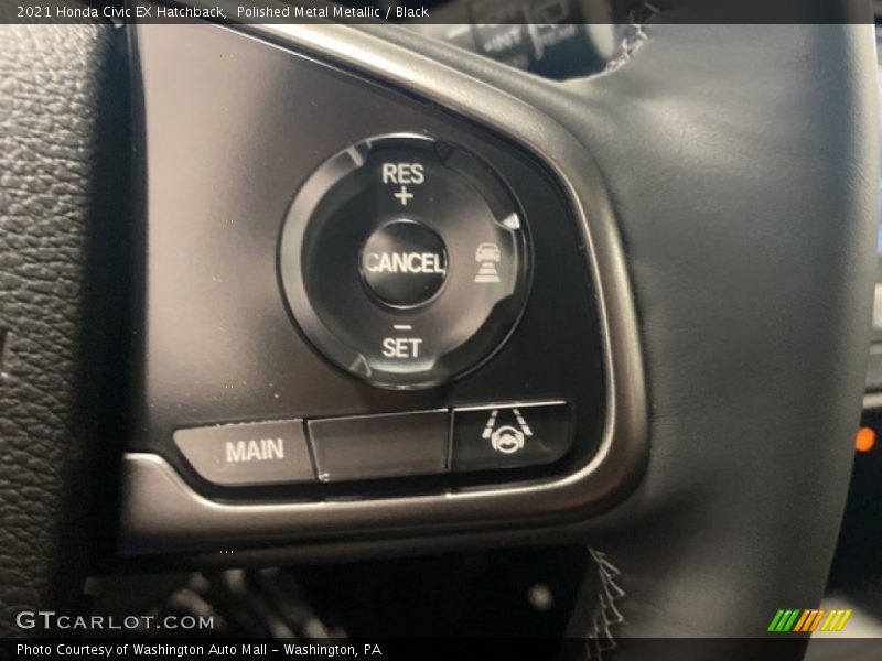 Polished Metal Metallic / Black 2021 Honda Civic EX Hatchback