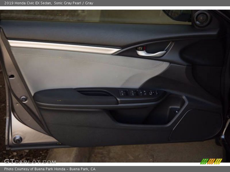 Sonic Gray Pearl / Gray 2019 Honda Civic EX Sedan