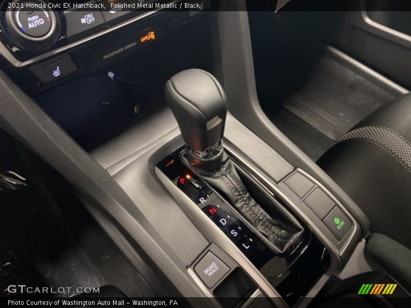 Polished Metal Metallic / Black 2021 Honda Civic EX Hatchback