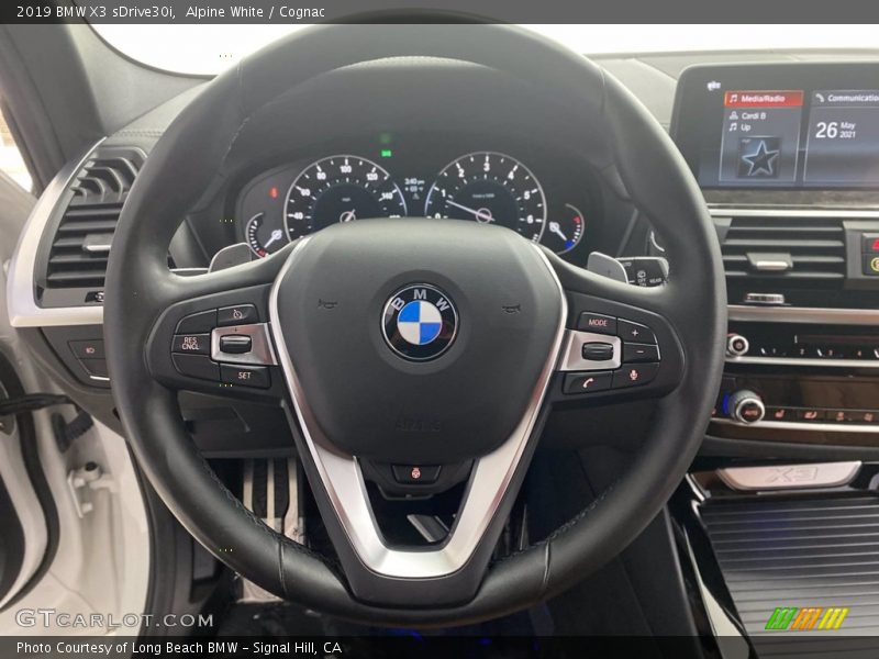 Alpine White / Cognac 2019 BMW X3 sDrive30i