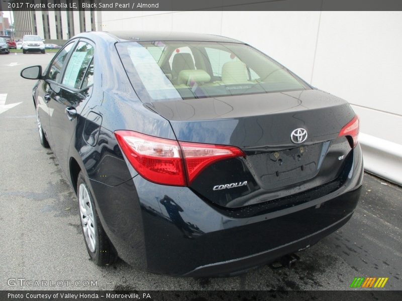 Black Sand Pearl / Almond 2017 Toyota Corolla LE