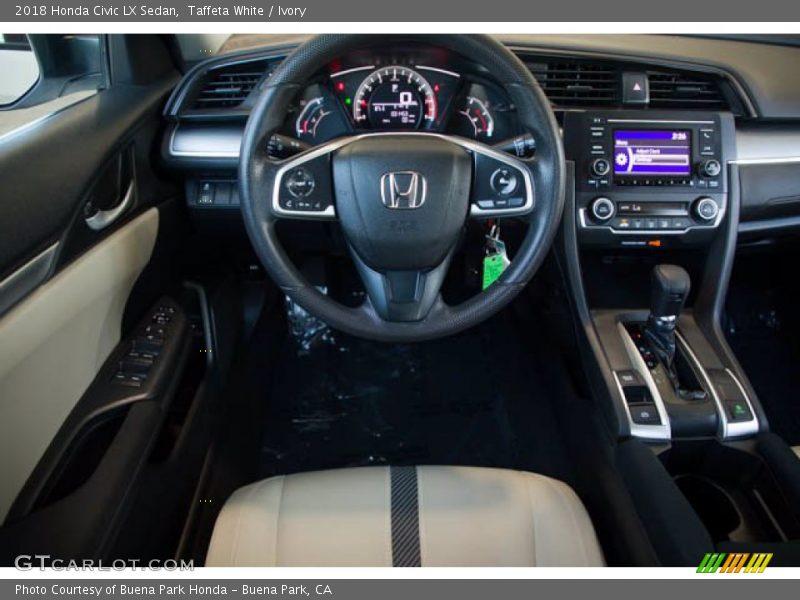 Taffeta White / Ivory 2018 Honda Civic LX Sedan