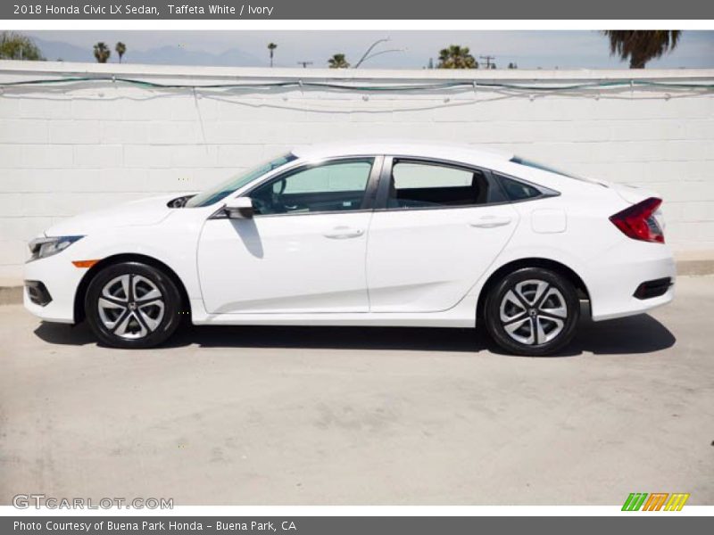 Taffeta White / Ivory 2018 Honda Civic LX Sedan