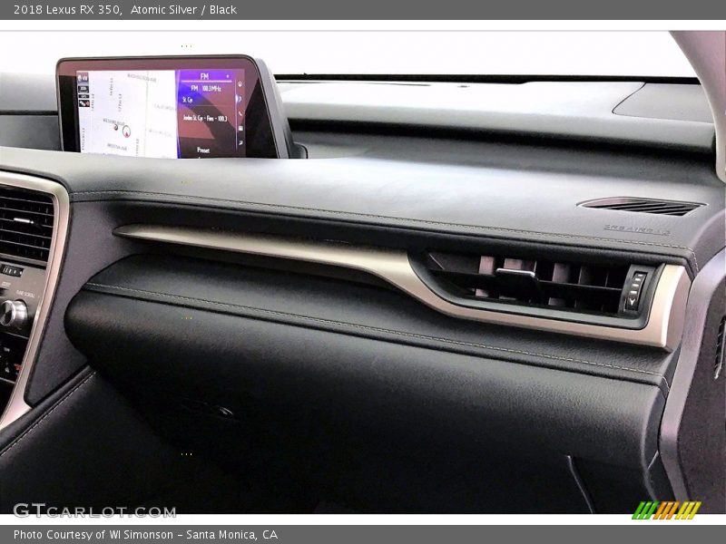 Dashboard of 2018 RX 350