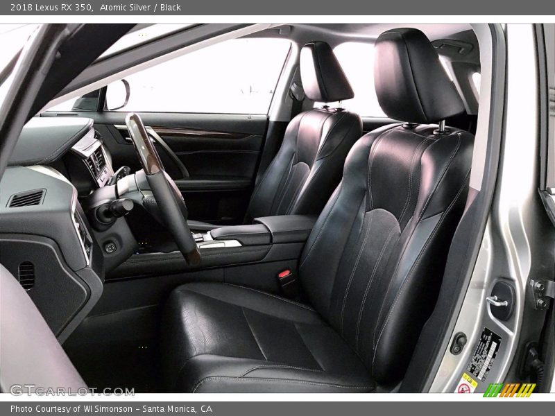 Front Seat of 2018 RX 350