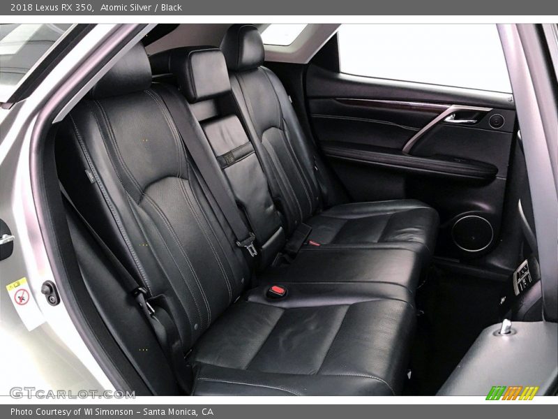 Rear Seat of 2018 RX 350