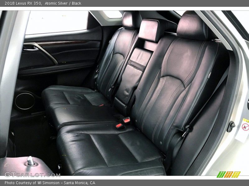 Rear Seat of 2018 RX 350