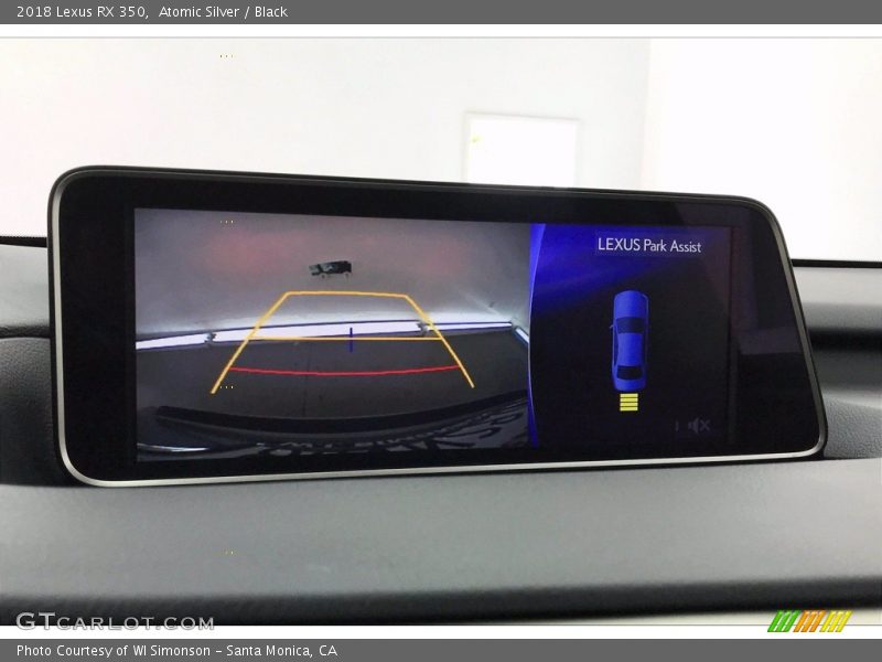 Atomic Silver / Black 2018 Lexus RX 350