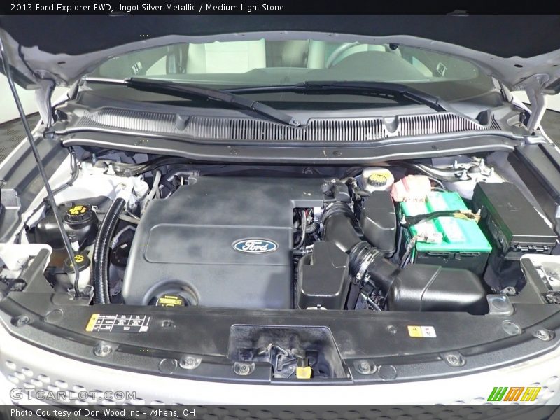 Ingot Silver Metallic / Medium Light Stone 2013 Ford Explorer FWD