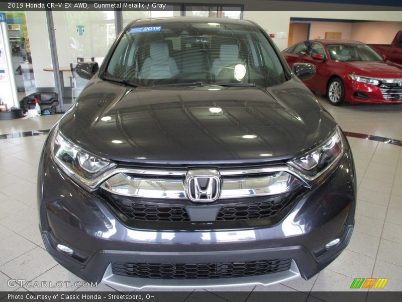 Gunmetal Metallic / Gray 2019 Honda CR-V EX AWD