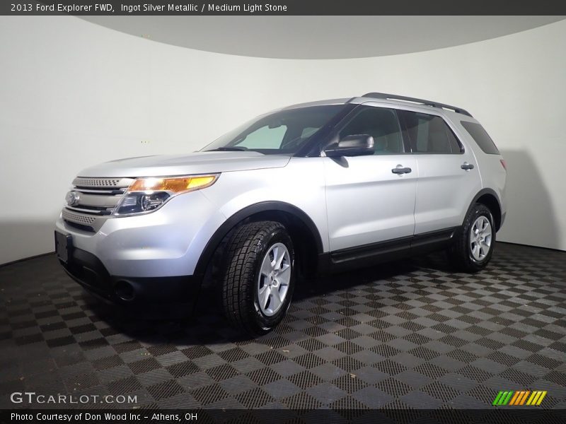 Ingot Silver Metallic / Medium Light Stone 2013 Ford Explorer FWD