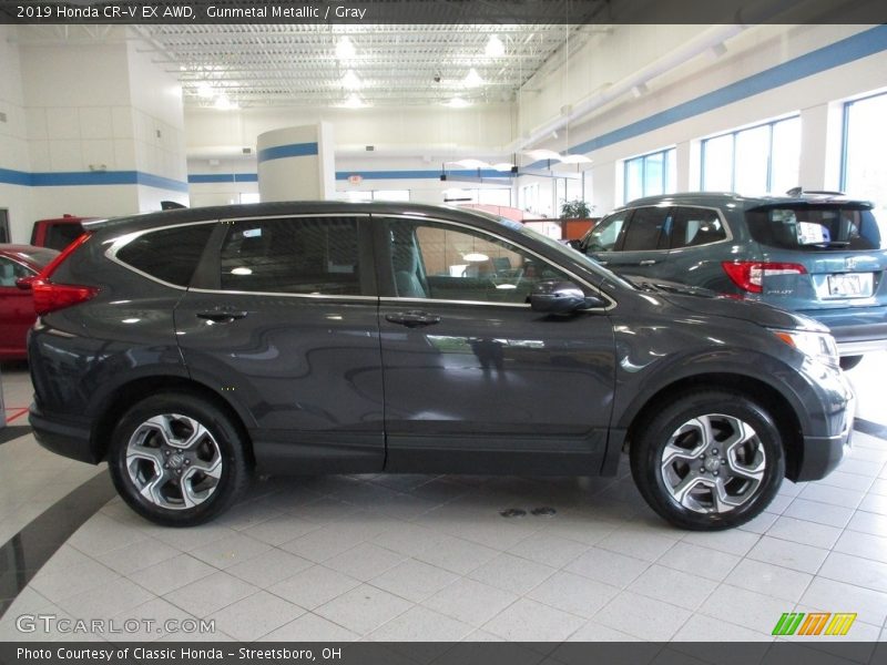 Gunmetal Metallic / Gray 2019 Honda CR-V EX AWD