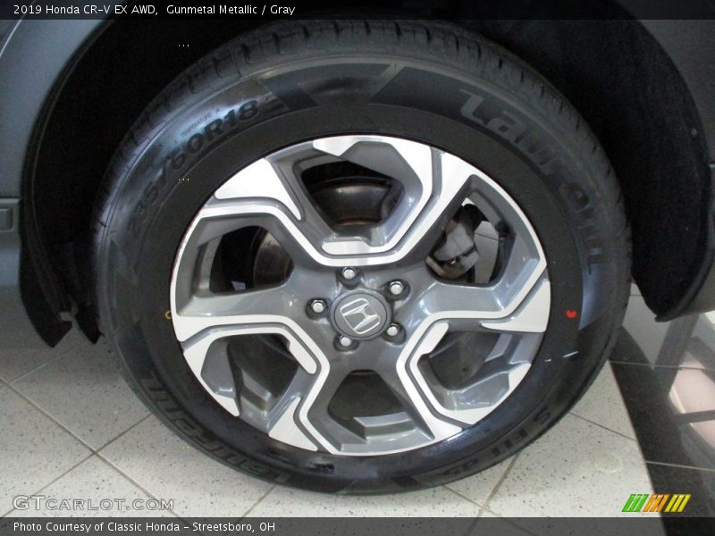 Gunmetal Metallic / Gray 2019 Honda CR-V EX AWD