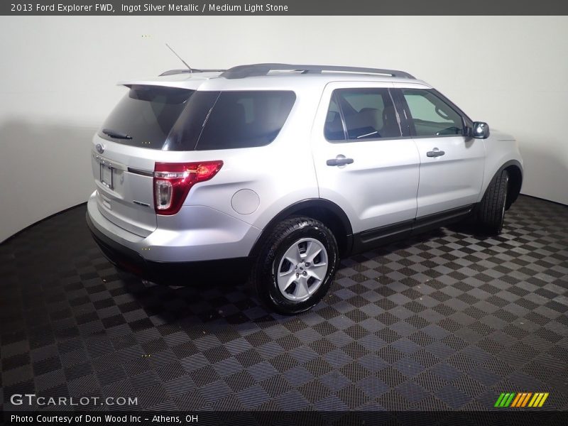 Ingot Silver Metallic / Medium Light Stone 2013 Ford Explorer FWD