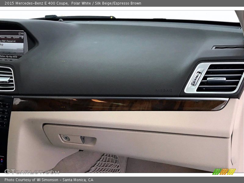 Polar White / Silk Beige/Espresso Brown 2015 Mercedes-Benz E 400 Coupe