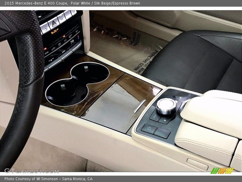 Polar White / Silk Beige/Espresso Brown 2015 Mercedes-Benz E 400 Coupe