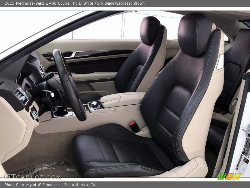 Front Seat of 2015 E 400 Coupe
