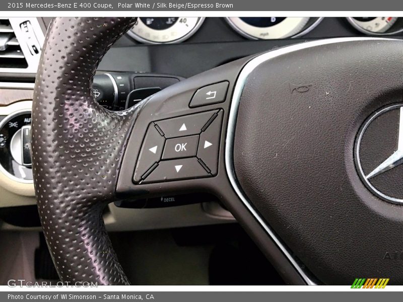 Controls of 2015 E 400 Coupe