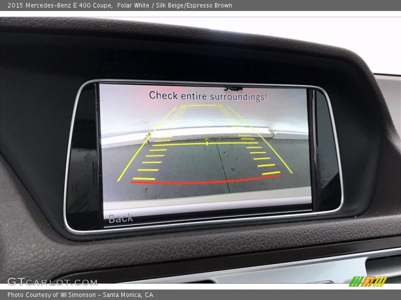 Polar White / Silk Beige/Espresso Brown 2015 Mercedes-Benz E 400 Coupe