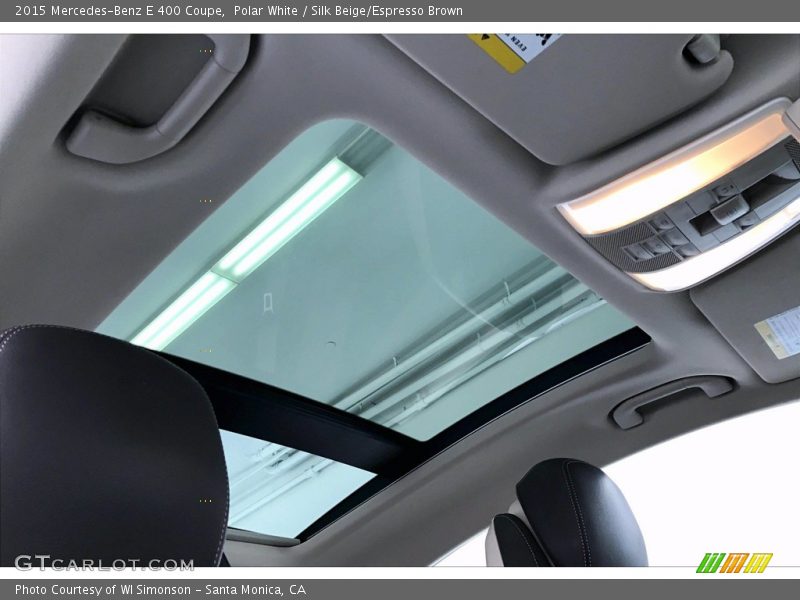 Sunroof of 2015 E 400 Coupe