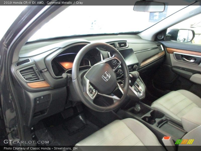 Gunmetal Metallic / Gray 2019 Honda CR-V EX AWD