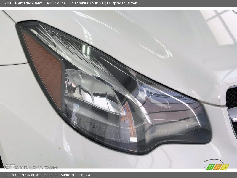 Polar White / Silk Beige/Espresso Brown 2015 Mercedes-Benz E 400 Coupe