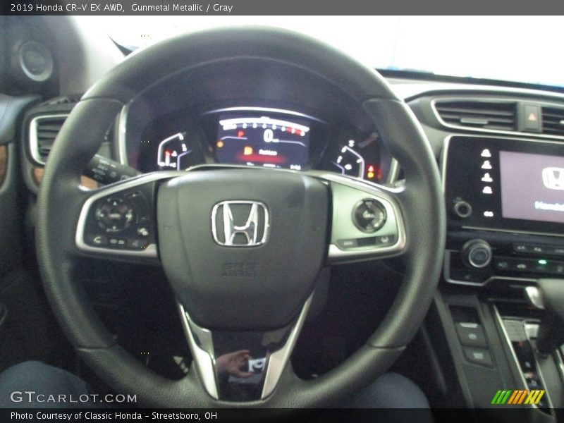 Gunmetal Metallic / Gray 2019 Honda CR-V EX AWD