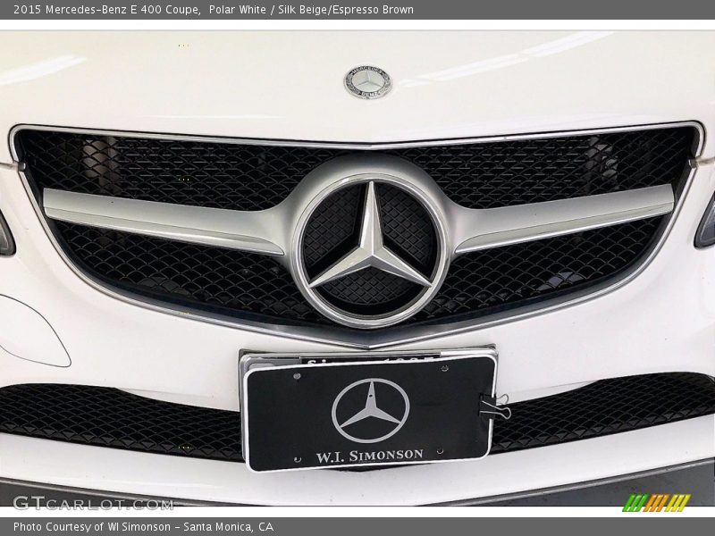 Polar White / Silk Beige/Espresso Brown 2015 Mercedes-Benz E 400 Coupe