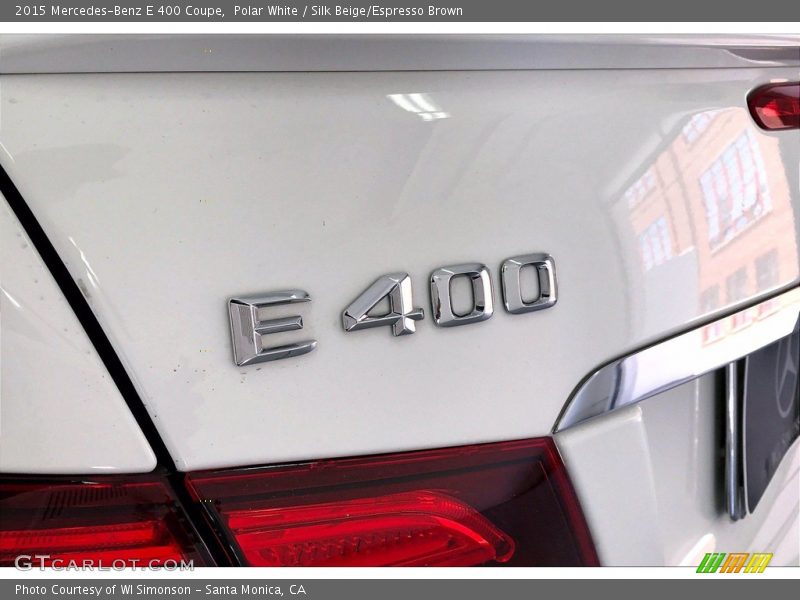 Polar White / Silk Beige/Espresso Brown 2015 Mercedes-Benz E 400 Coupe