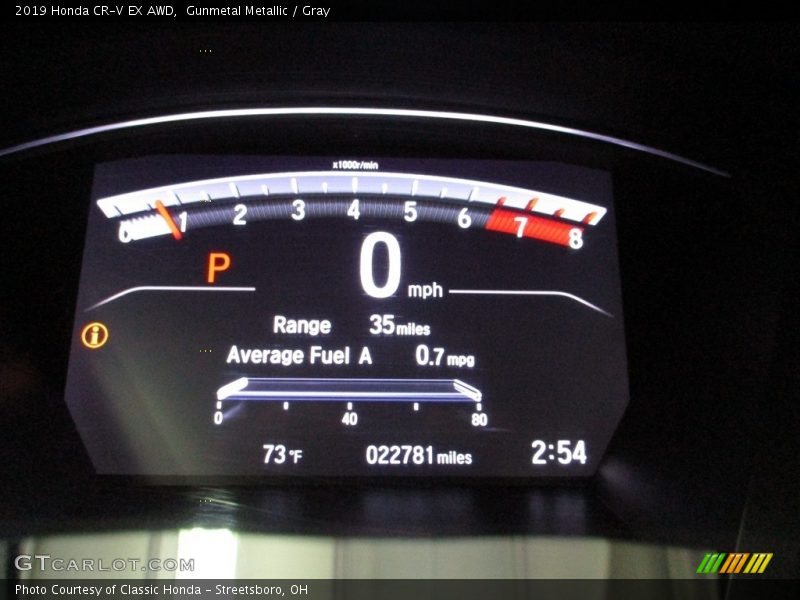 Gunmetal Metallic / Gray 2019 Honda CR-V EX AWD
