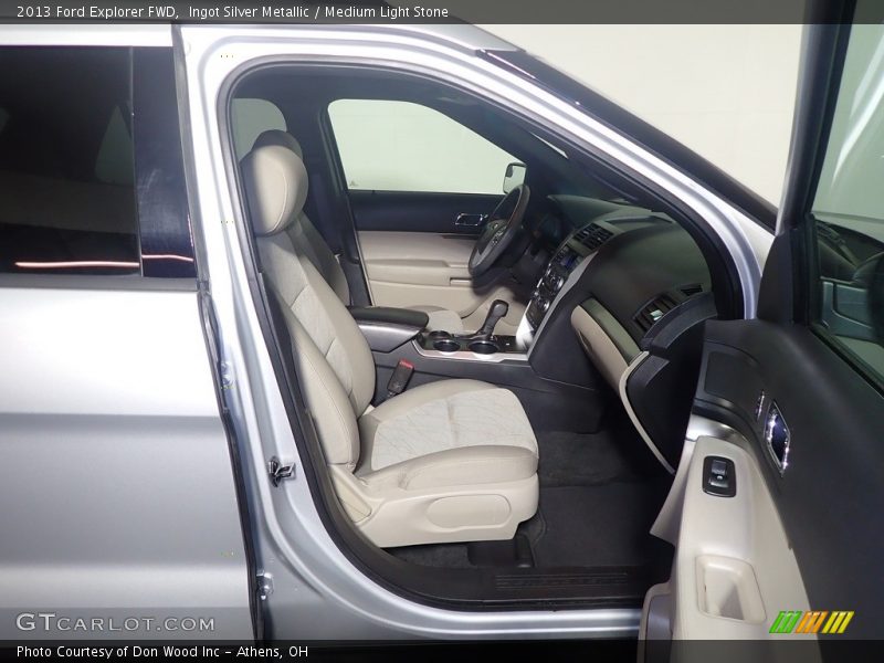 Ingot Silver Metallic / Medium Light Stone 2013 Ford Explorer FWD
