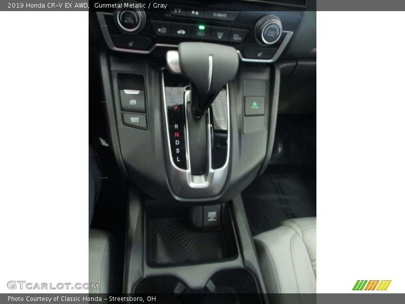 Gunmetal Metallic / Gray 2019 Honda CR-V EX AWD
