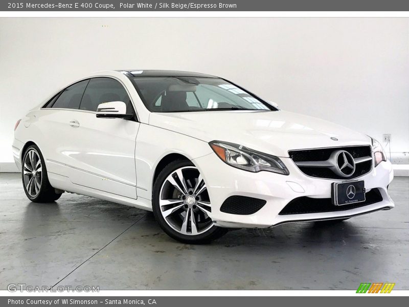 Front 3/4 View of 2015 E 400 Coupe