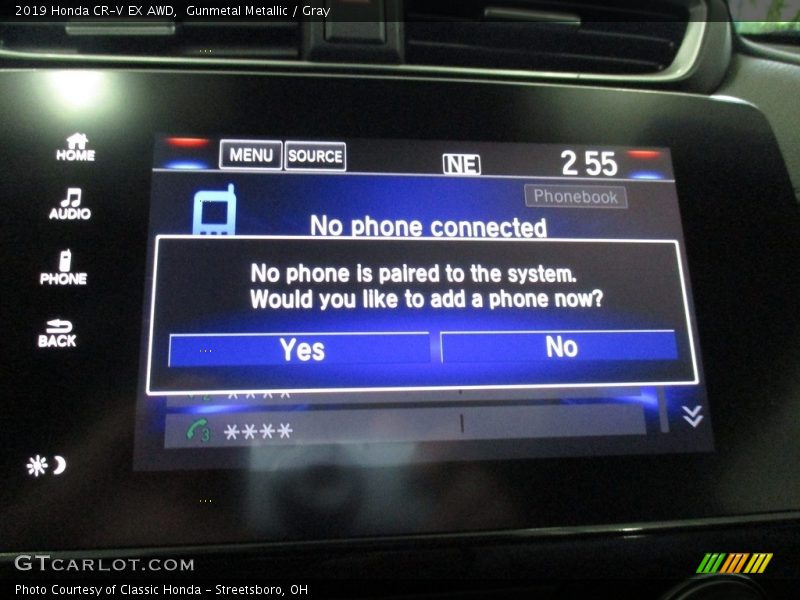 Gunmetal Metallic / Gray 2019 Honda CR-V EX AWD