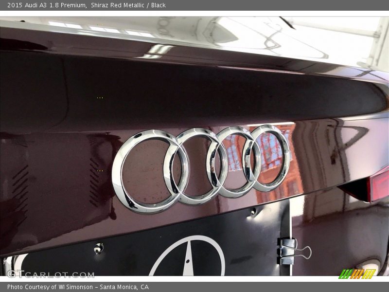 Shiraz Red Metallic / Black 2015 Audi A3 1.8 Premium