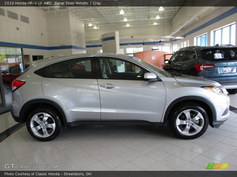Lunar Silver Metallic / Gray 2019 Honda HR-V LX AWD