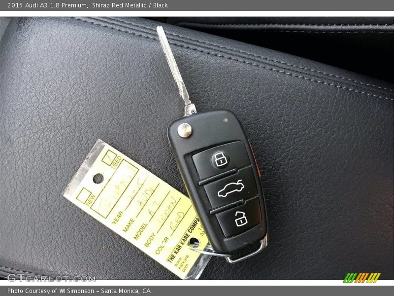 Shiraz Red Metallic / Black 2015 Audi A3 1.8 Premium