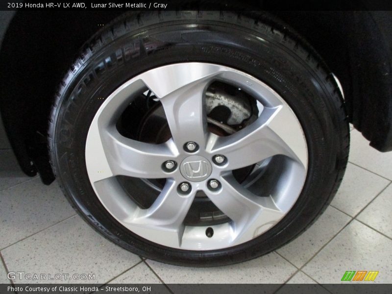 Lunar Silver Metallic / Gray 2019 Honda HR-V LX AWD