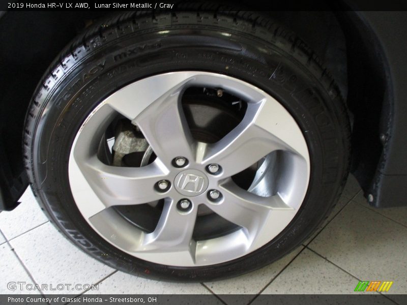Lunar Silver Metallic / Gray 2019 Honda HR-V LX AWD