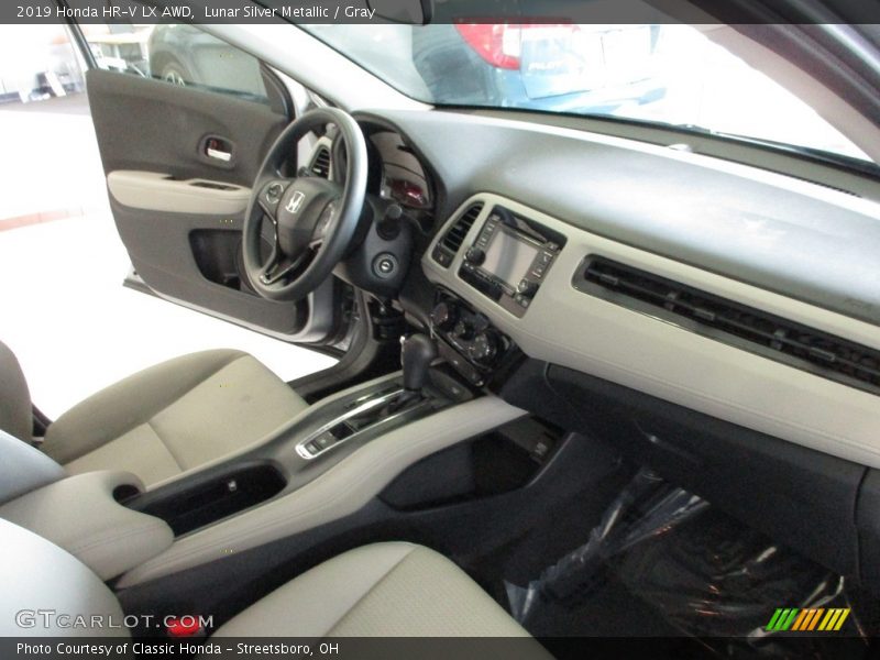 Lunar Silver Metallic / Gray 2019 Honda HR-V LX AWD