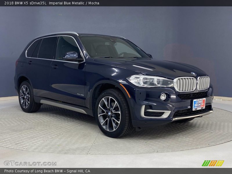 Imperial Blue Metallic / Mocha 2018 BMW X5 sDrive35i