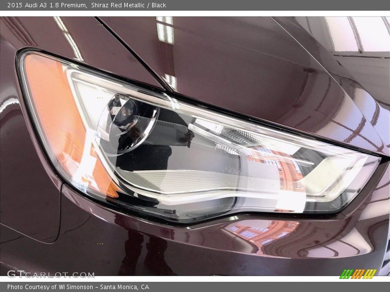 Shiraz Red Metallic / Black 2015 Audi A3 1.8 Premium