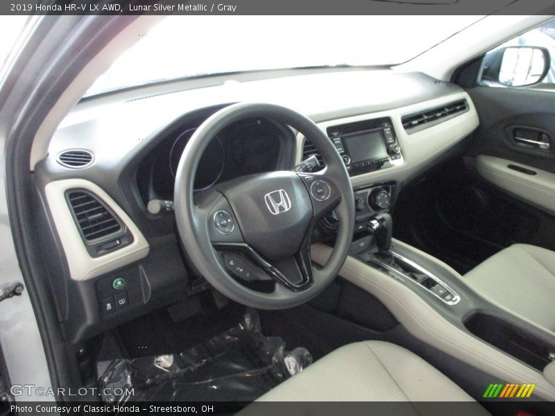 Lunar Silver Metallic / Gray 2019 Honda HR-V LX AWD