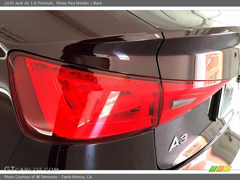 Shiraz Red Metallic / Black 2015 Audi A3 1.8 Premium