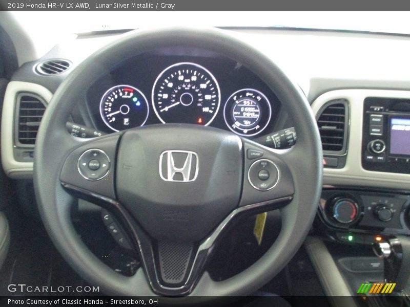 Lunar Silver Metallic / Gray 2019 Honda HR-V LX AWD