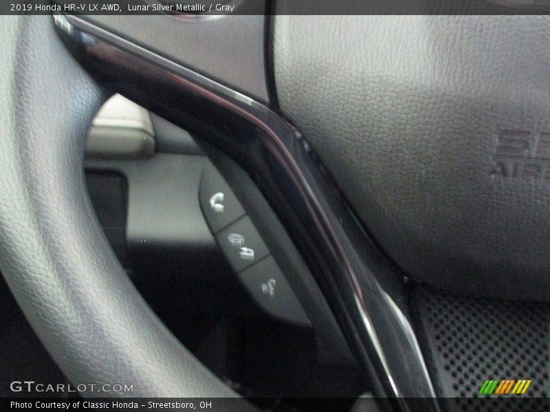 Lunar Silver Metallic / Gray 2019 Honda HR-V LX AWD