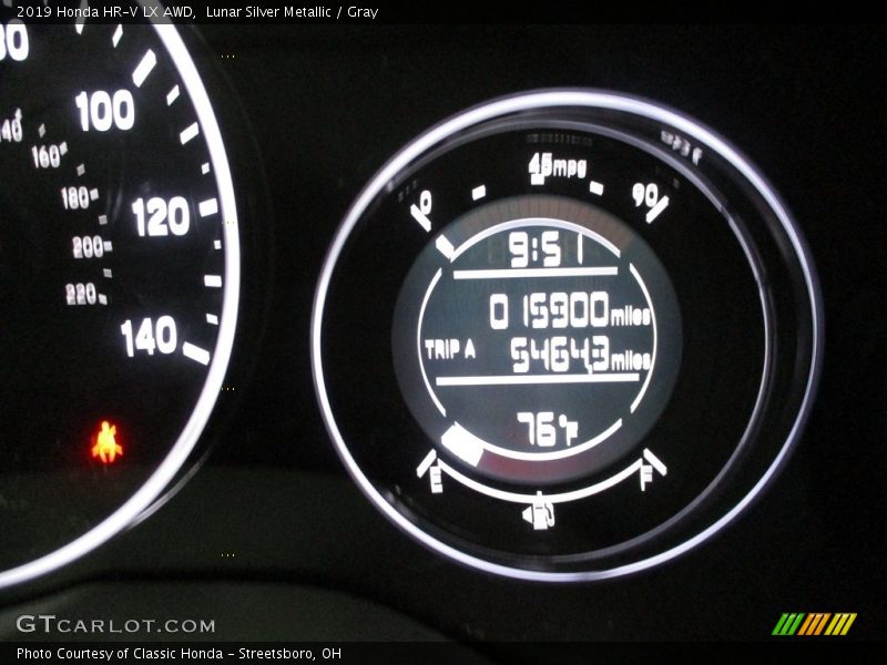Lunar Silver Metallic / Gray 2019 Honda HR-V LX AWD