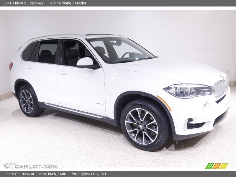 Alpine White / Mocha 2018 BMW X5 xDrive35i