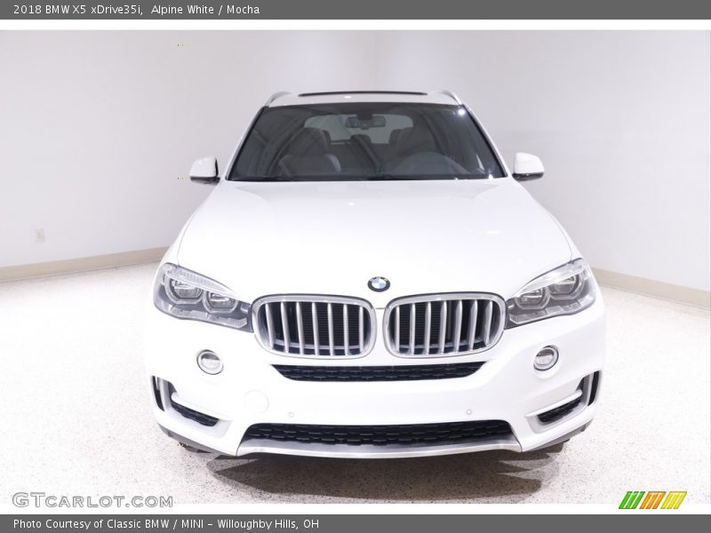 Alpine White / Mocha 2018 BMW X5 xDrive35i